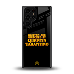quentin tarantino back phone cover | glass case for samsung galaxy s25 ultra