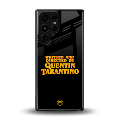 quentin tarantino back phone cover | glass case for samsung galaxy s25 ultra