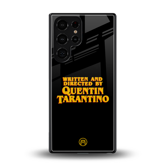 quentin tarantino back phone cover | glass case for samsung galaxy s25 ultra