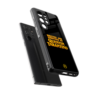 quentin tarantino back phone cover | glass case for samsung galaxy s25 ultra