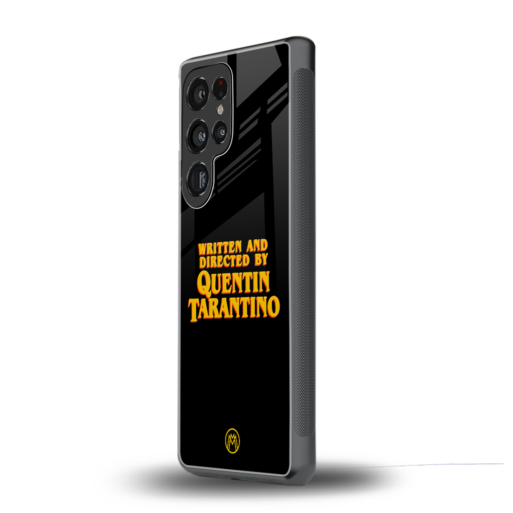quentin tarantino back phone cover | glass case for samsung galaxy s25 ultra