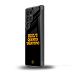 quentin tarantino back phone cover | glass case for samsung galaxy s25 ultra