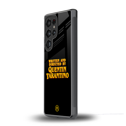 quentin tarantino back phone cover | glass case for samsung galaxy s25 ultra
