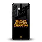 quentin tarantino back phone cover | glass case for samsung galaxy s24