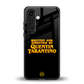 quentin tarantino back phone cover | glass case for samsung galaxy s24 fe