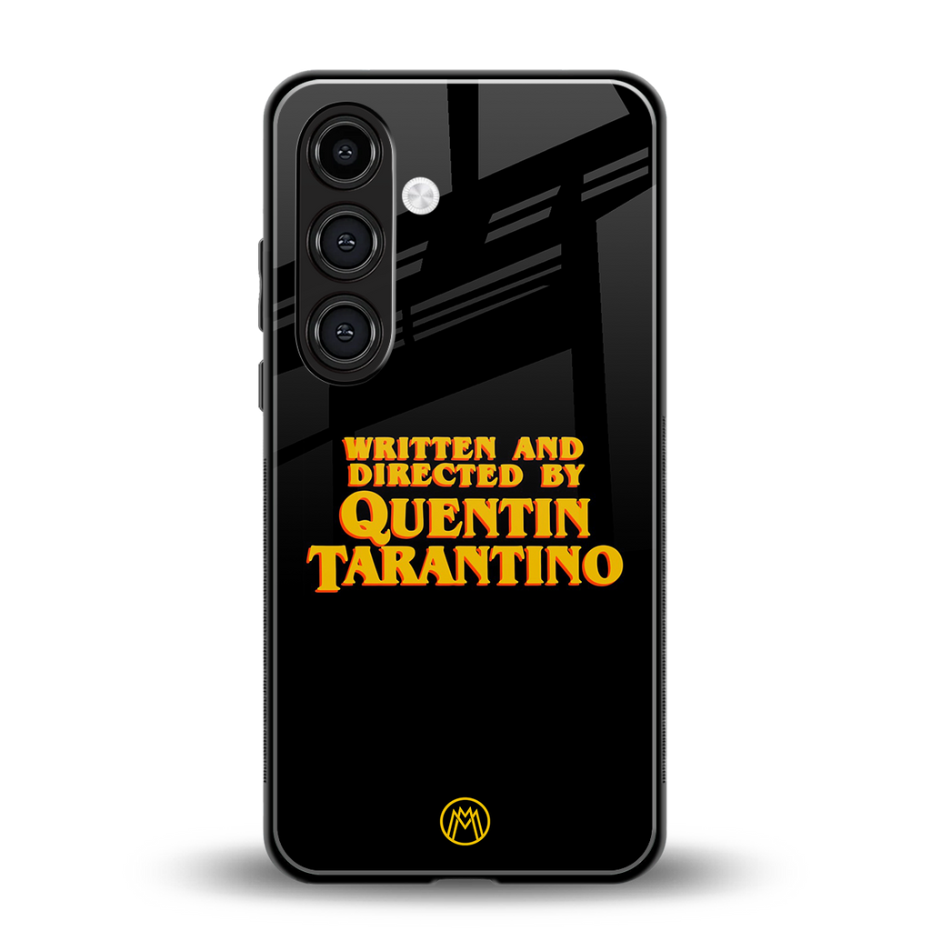 quentin tarantino back phone cover | glass case for samsung galaxy s25
