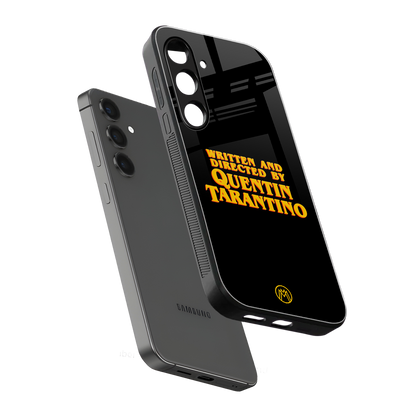 quentin tarantino back phone cover | glass case for samsung galaxy s23 fe