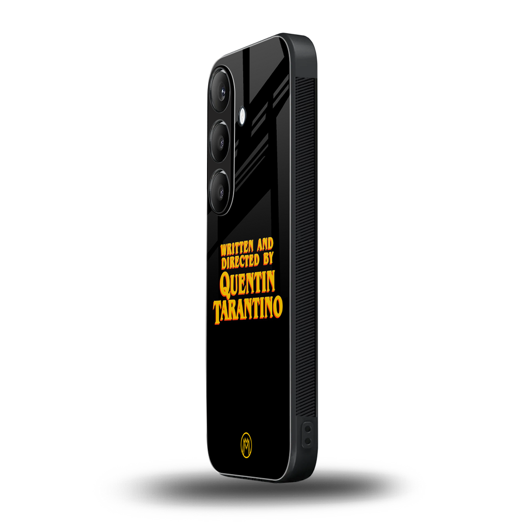 quentin tarantino back phone cover | glass case for samsung galaxy s24