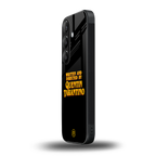 quentin tarantino back phone cover | glass case for samsung galaxy s24