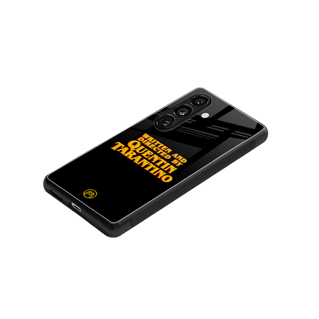 quentin tarantino back phone cover | glass case for samsung galaxy s25 plus