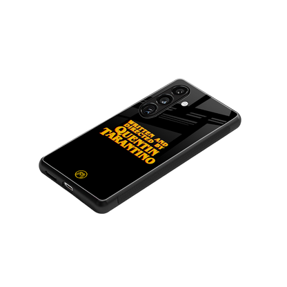 quentin tarantino back phone cover | glass case for samsung galaxy s24 fe