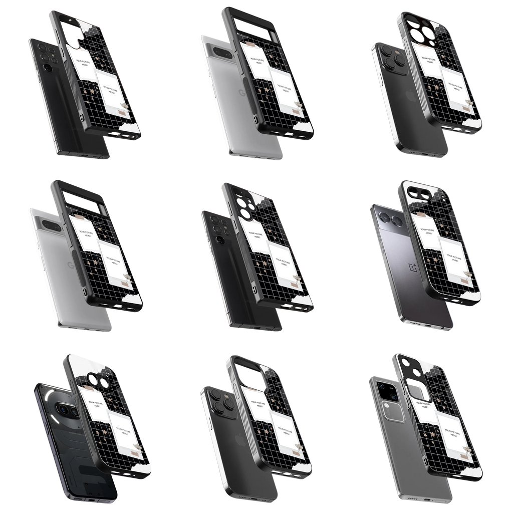Polaroid Personalised Glass Phone Case