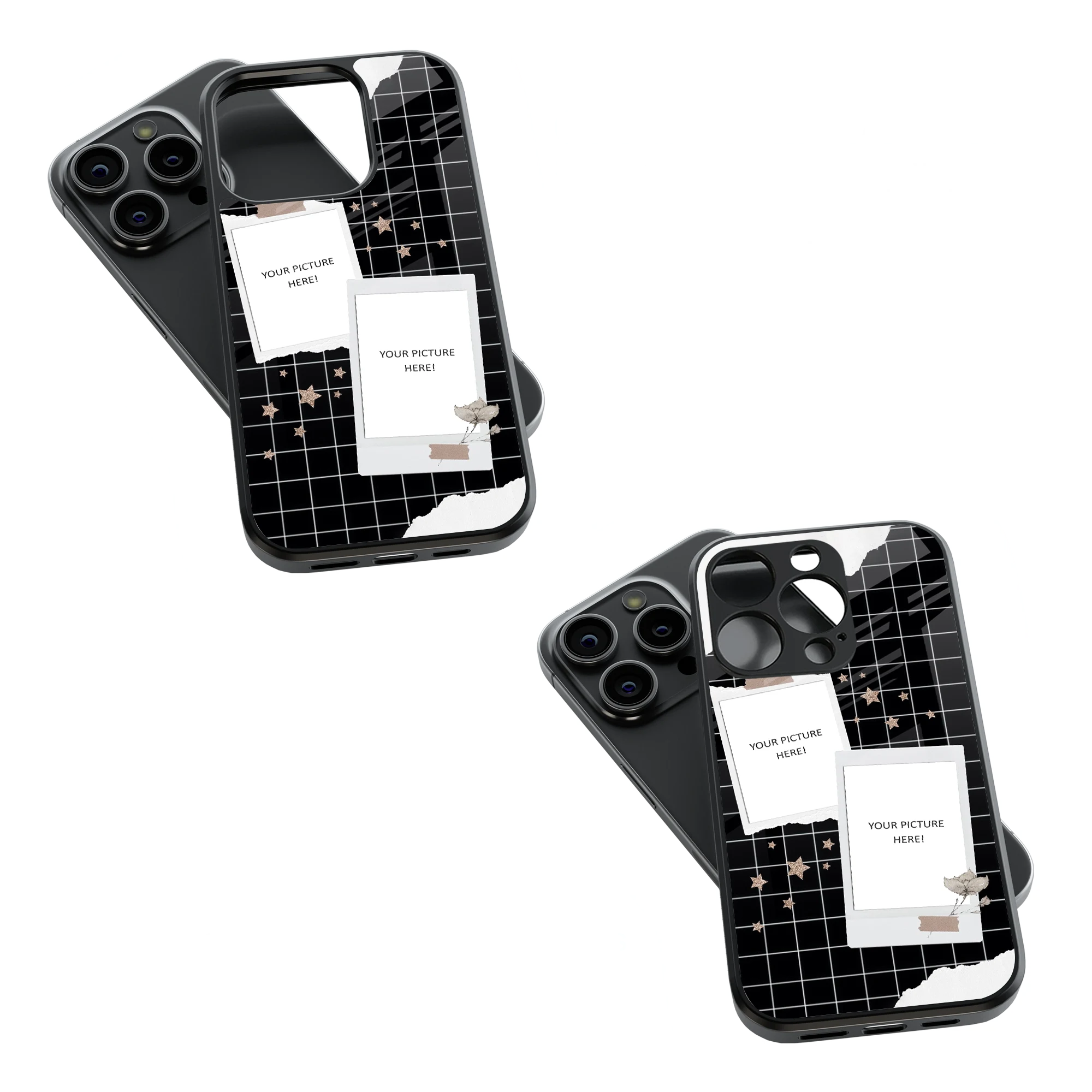 Polaroid Personalised Glass Phone Case
