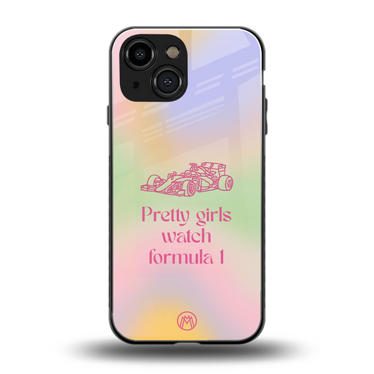 race chic back phone cover | glass case for iphone 13 mini