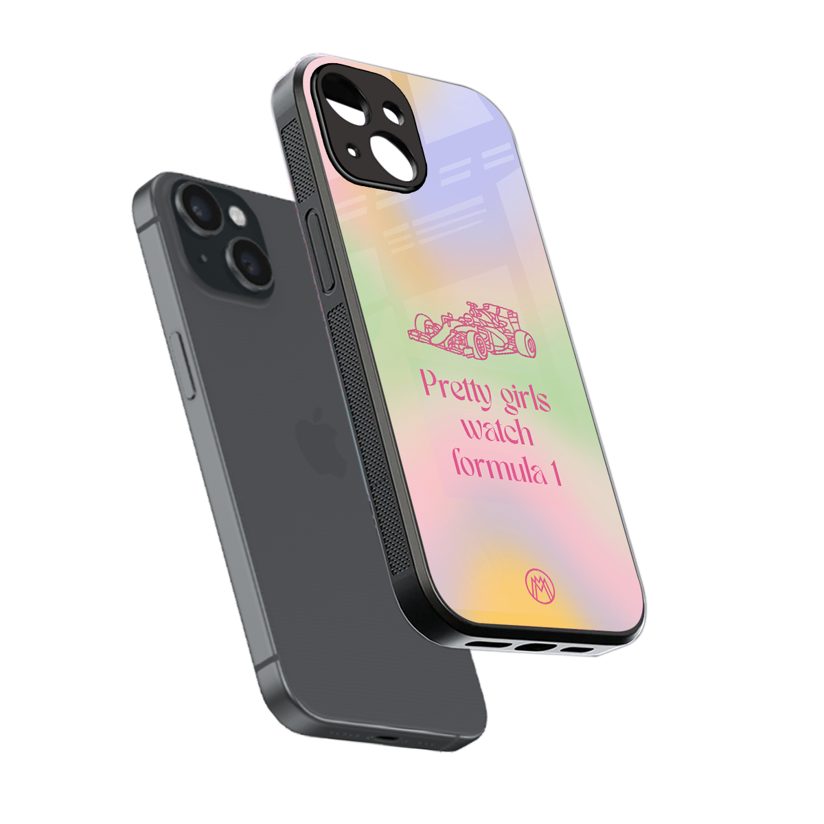 race chic back phone cover | glass case for iphone 13 mini