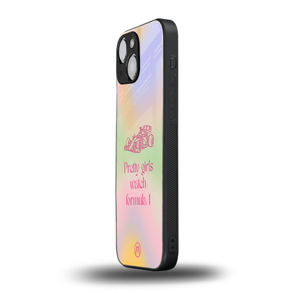 race chic back phone cover | glass case for iphone 13 mini