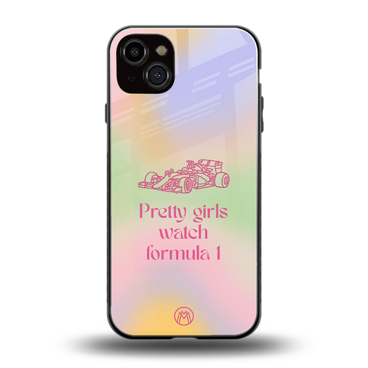 race chic back phone cover | glass case for iphone 15 plus