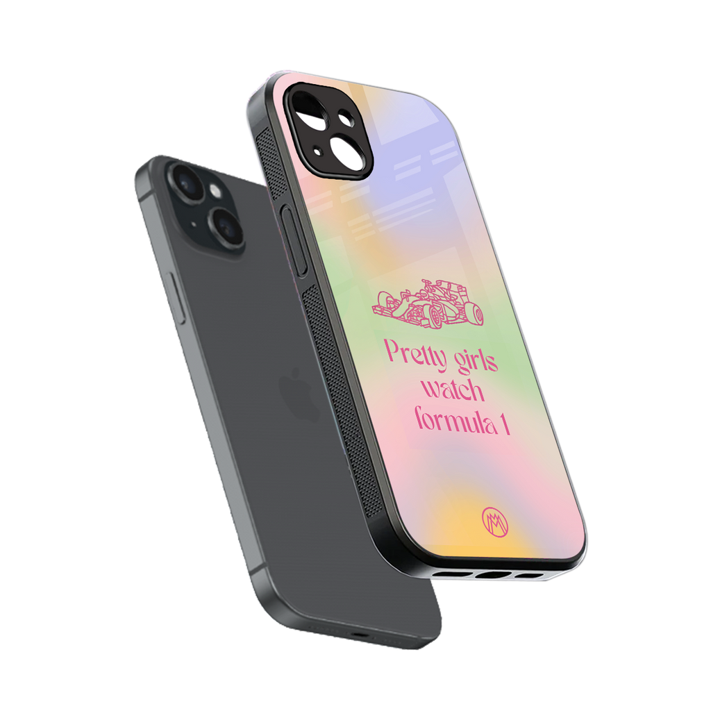 race chic back phone cover | glass case for iphone 15 plus