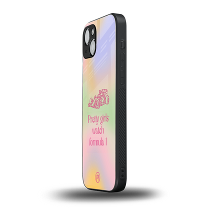 race chic back phone cover | glass case for iphone 15 plus