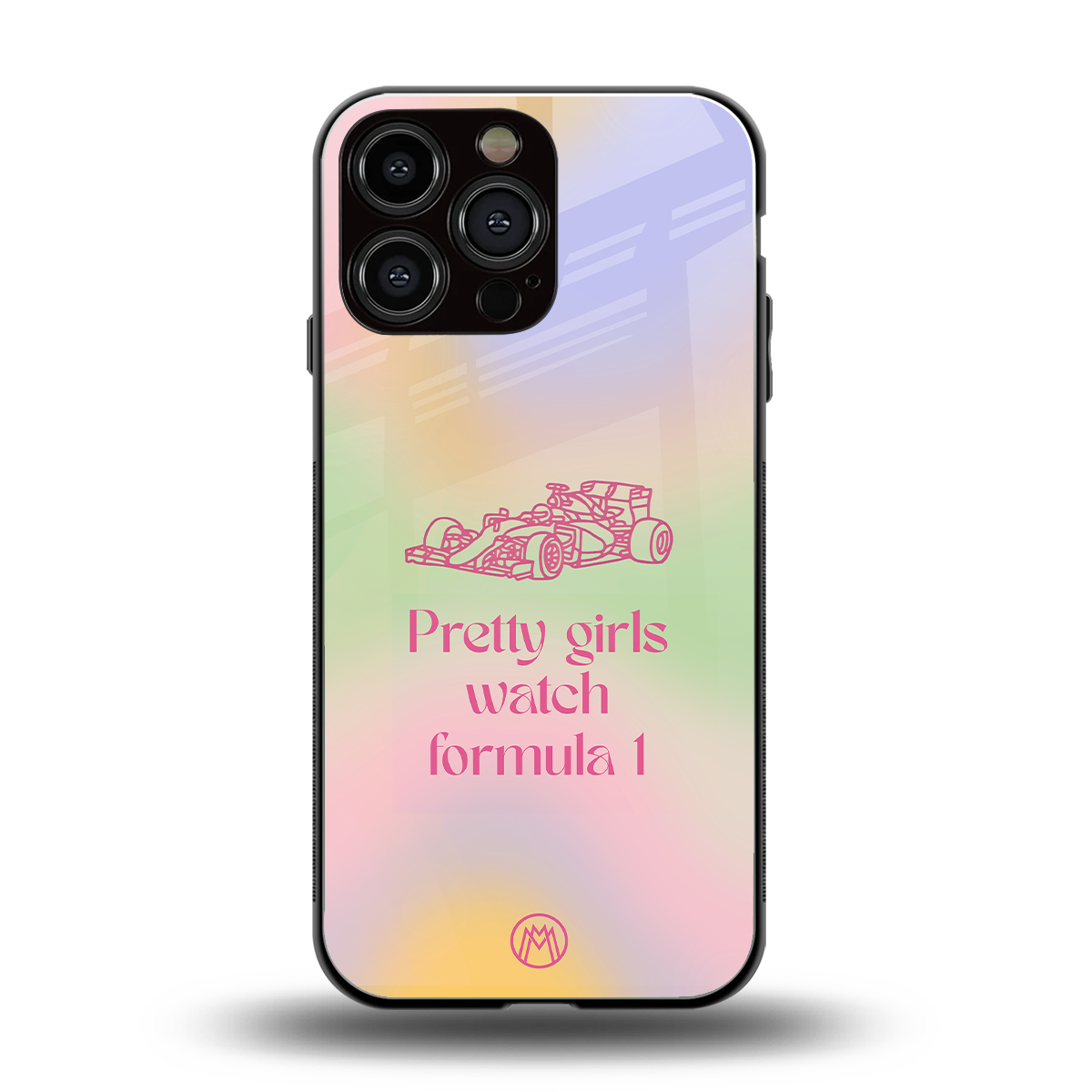 race chic back phone cover | glass case for iphone 15 pro max