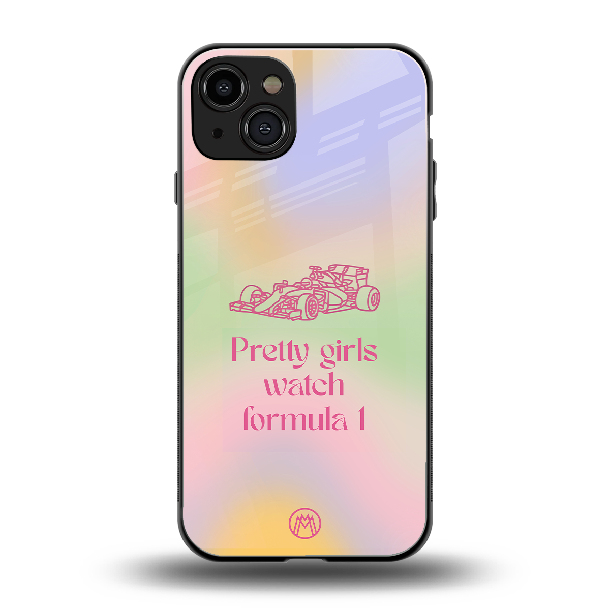 race chic back phone cover | glass case for iphone 15