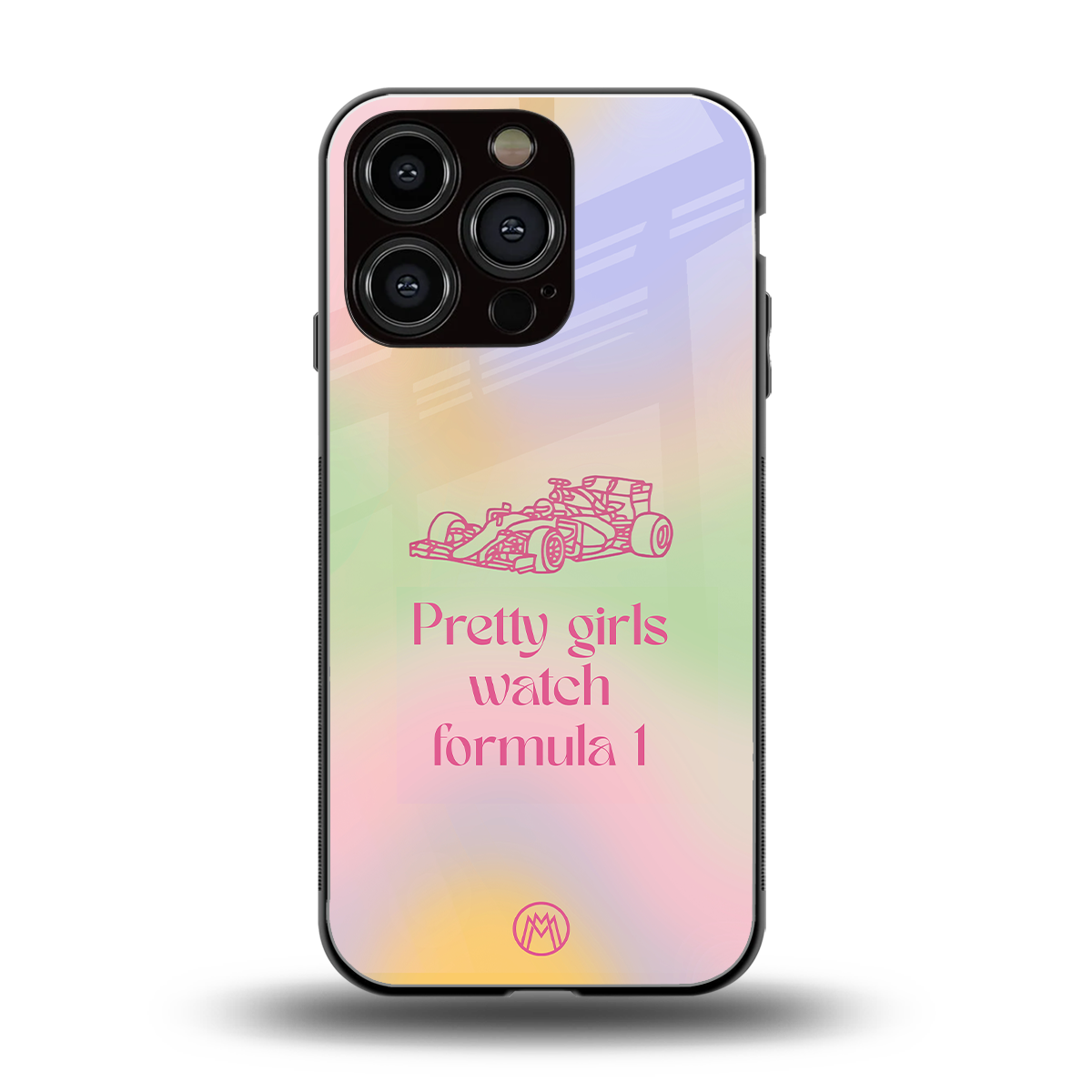 race chic back phone cover | glass case for iphone 16 pro