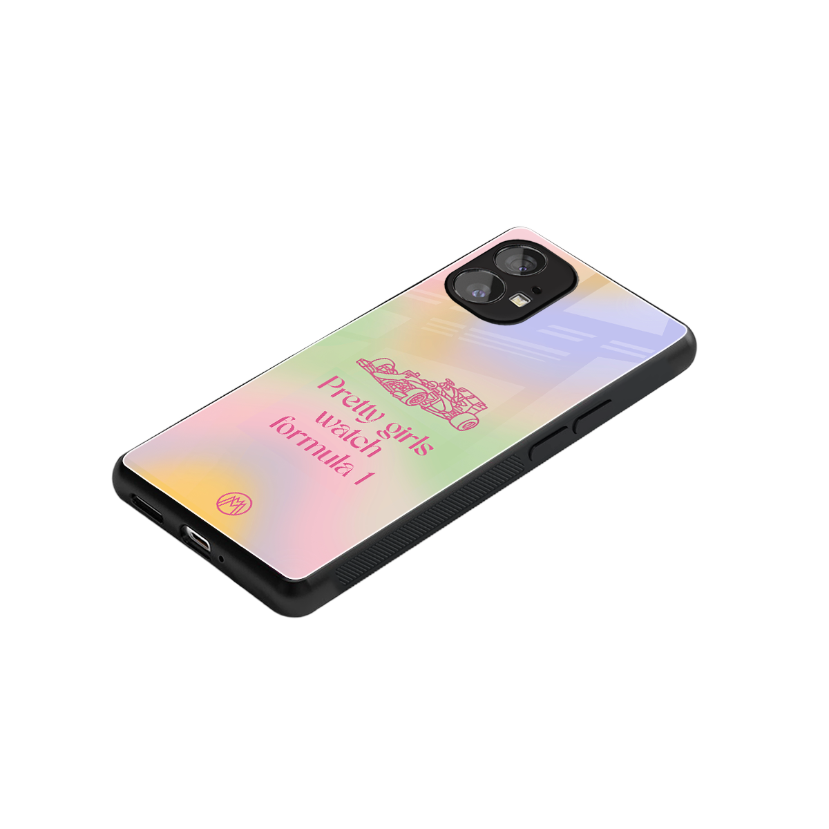 race chic back phone cover | glass case for nothing phone 1