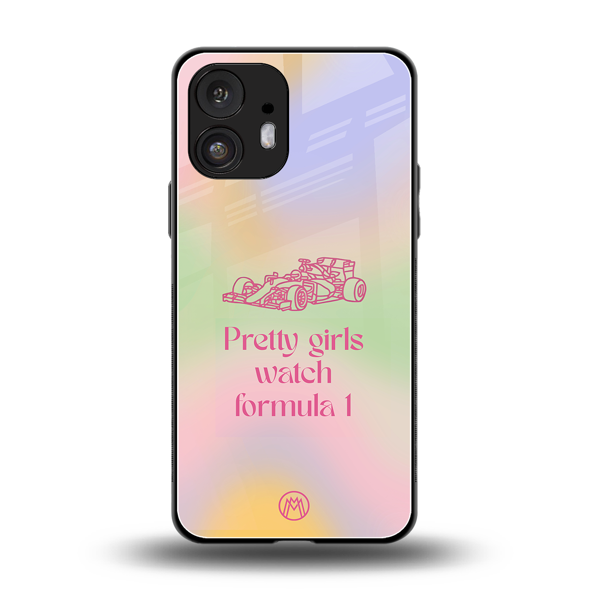 race chic back phone cover | glass case for nothing phone 2