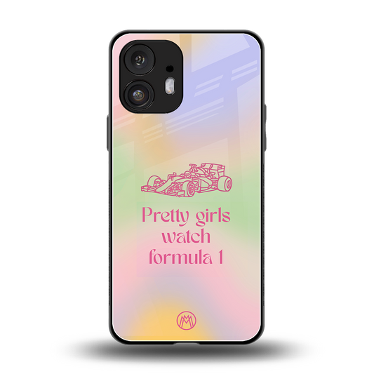 race chic back phone cover | glass case for nothing phone 2