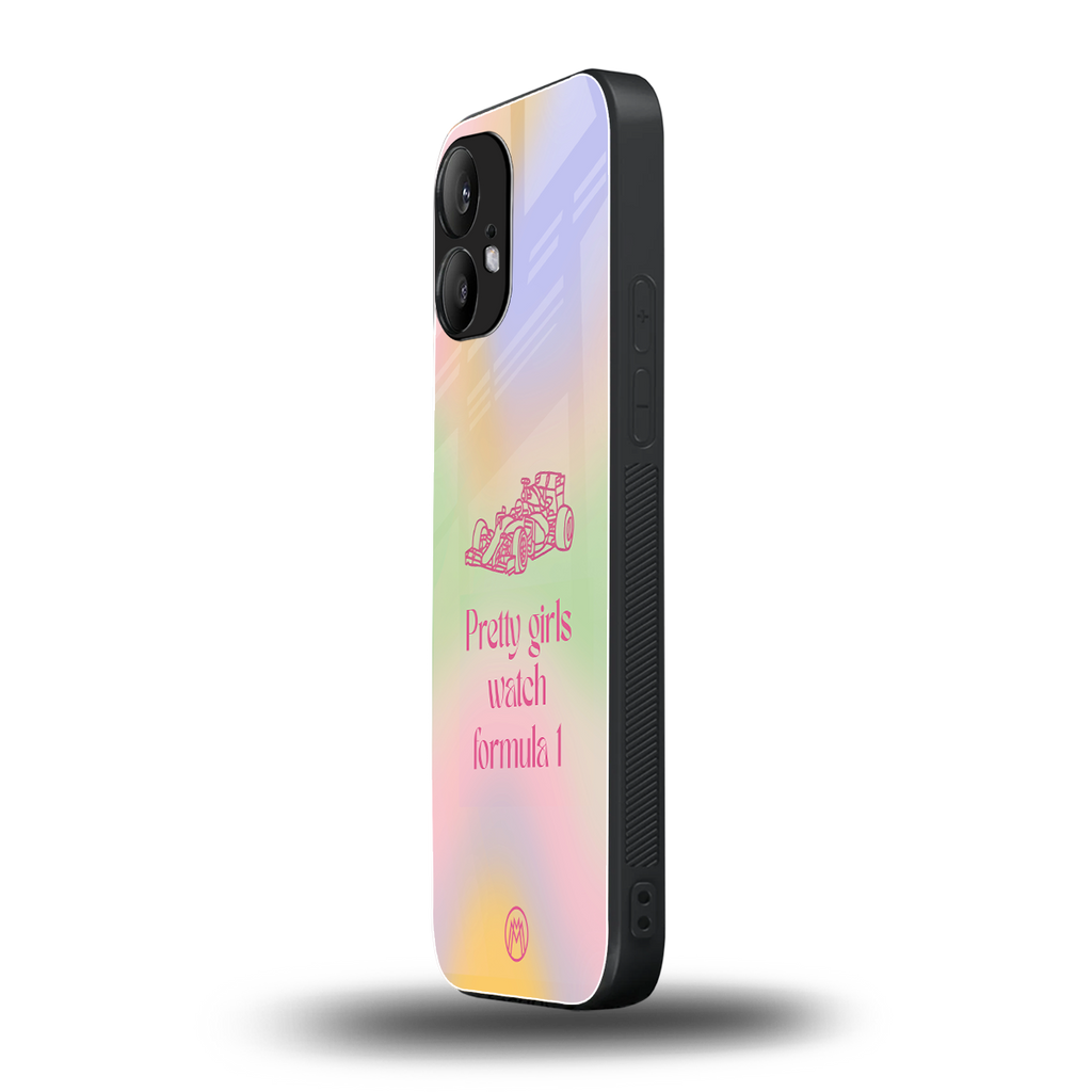 race chic back phone cover | glass case for nothing phone 2