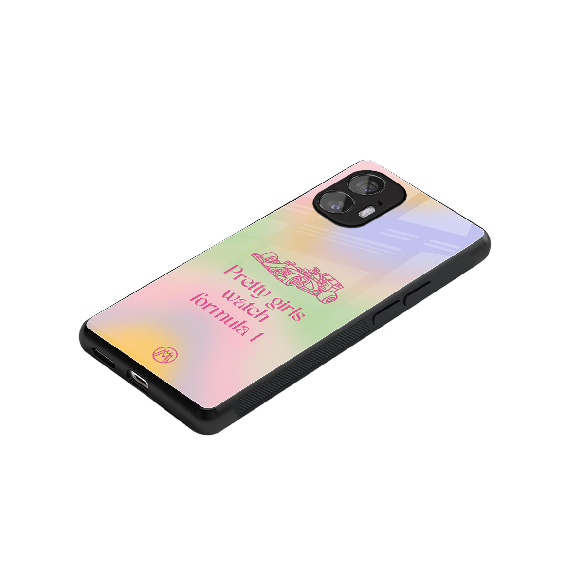 race chic back phone cover | glass case for nothing phone 2