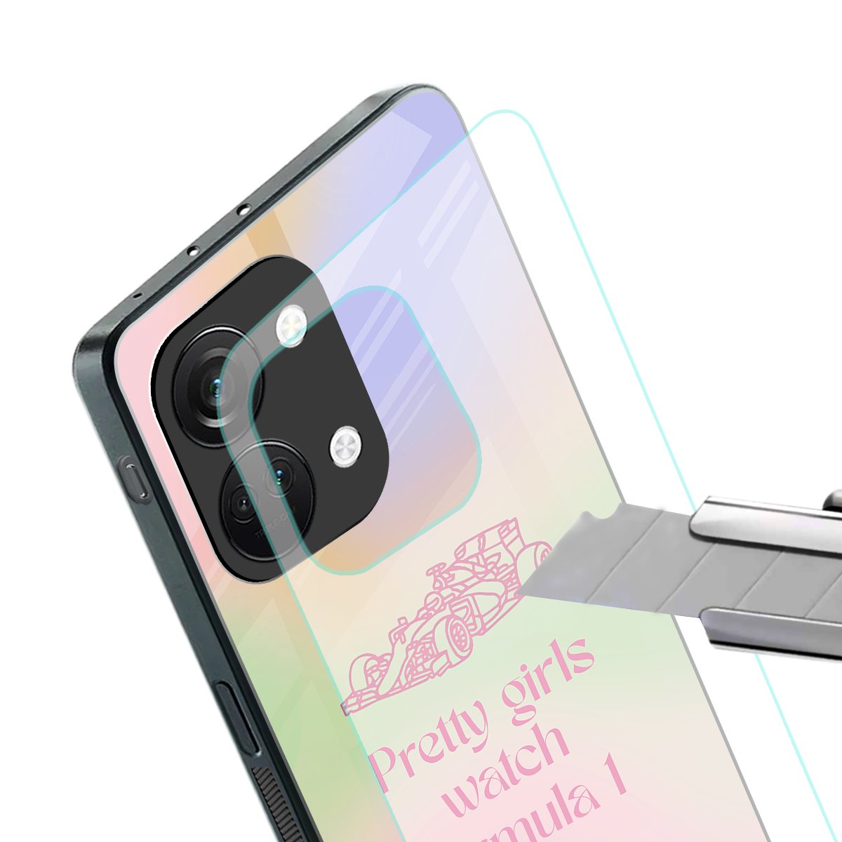 race chic back phone cover | glass case for oneplus nord 3