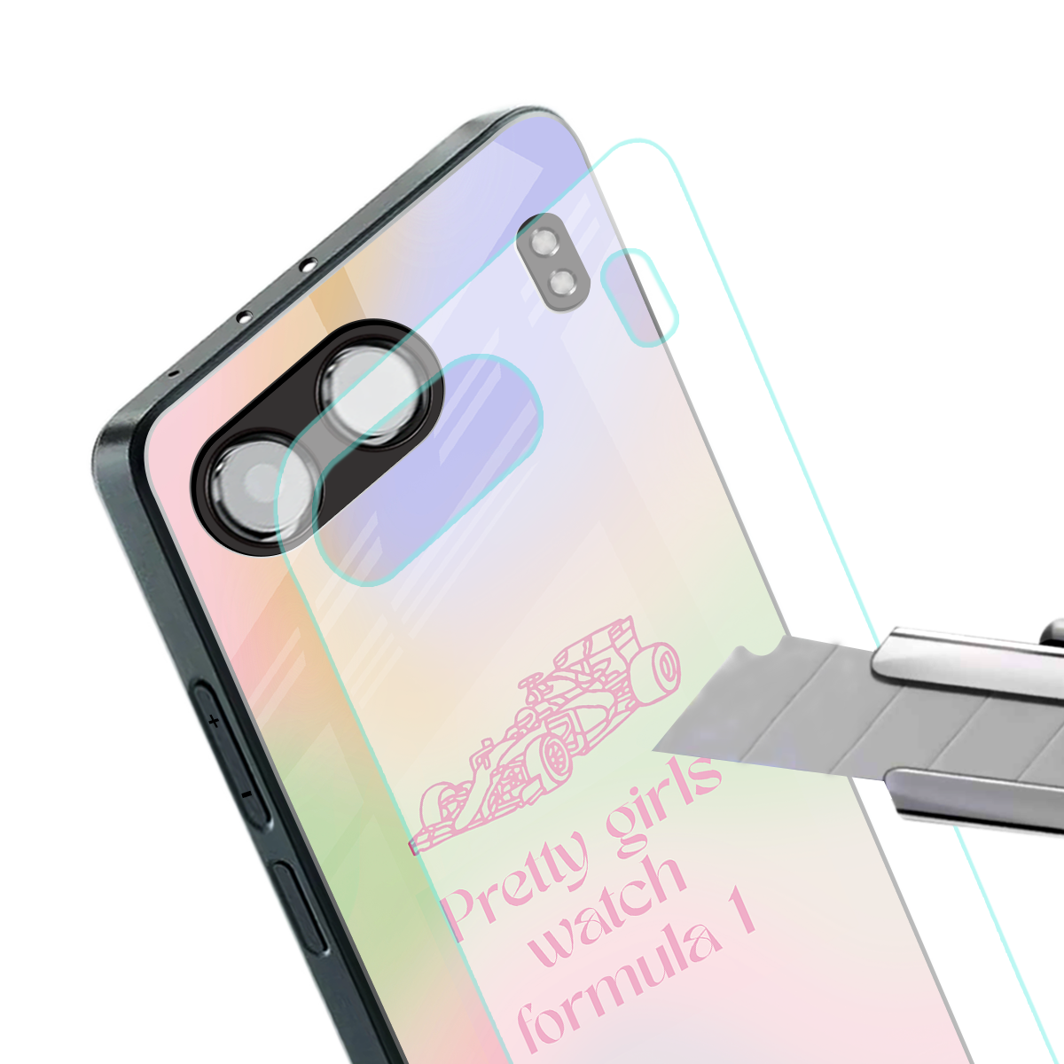 race chic back phone cover | glass case for oneplus nord 4