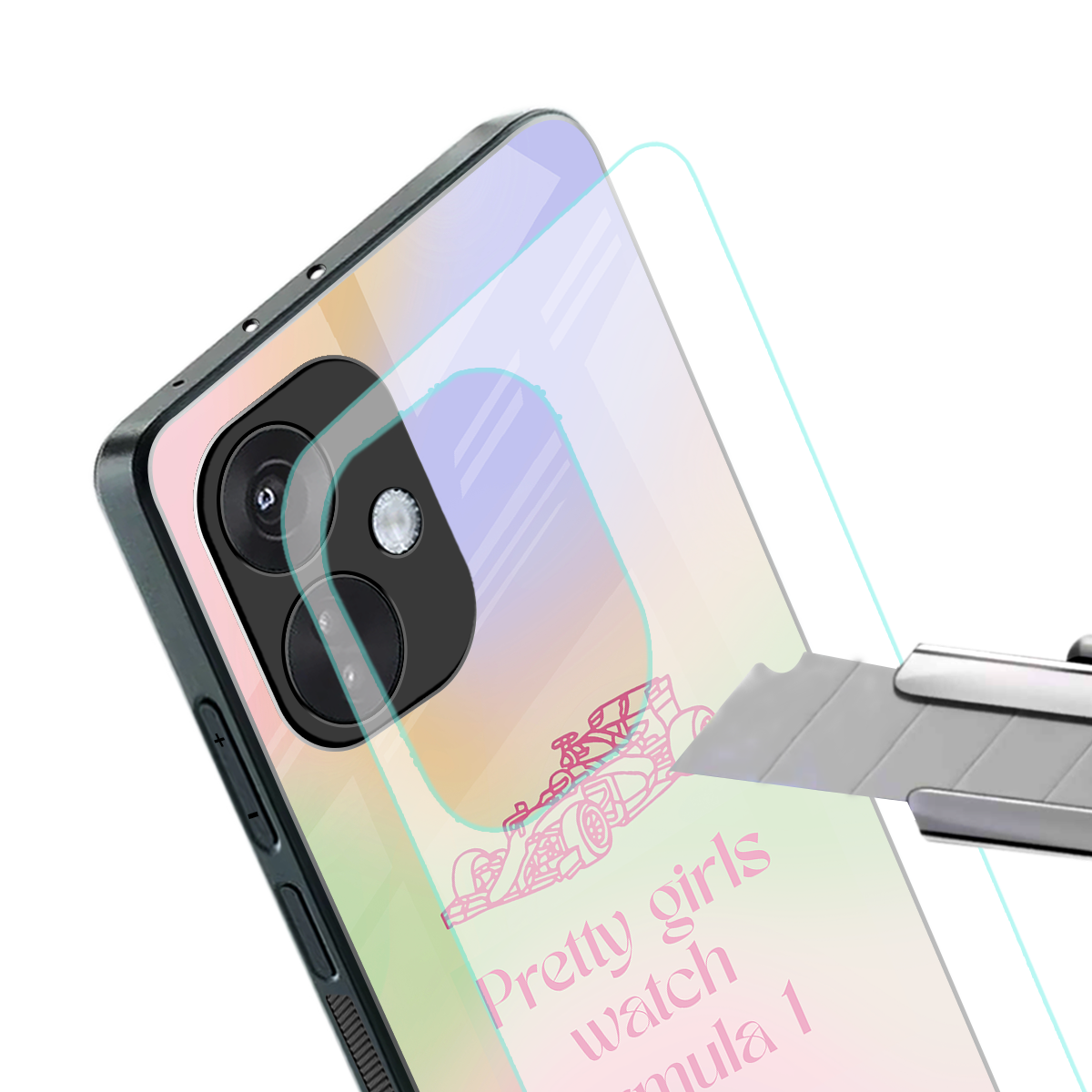 race chic back phone cover | glass case for oneplus nord ce 3