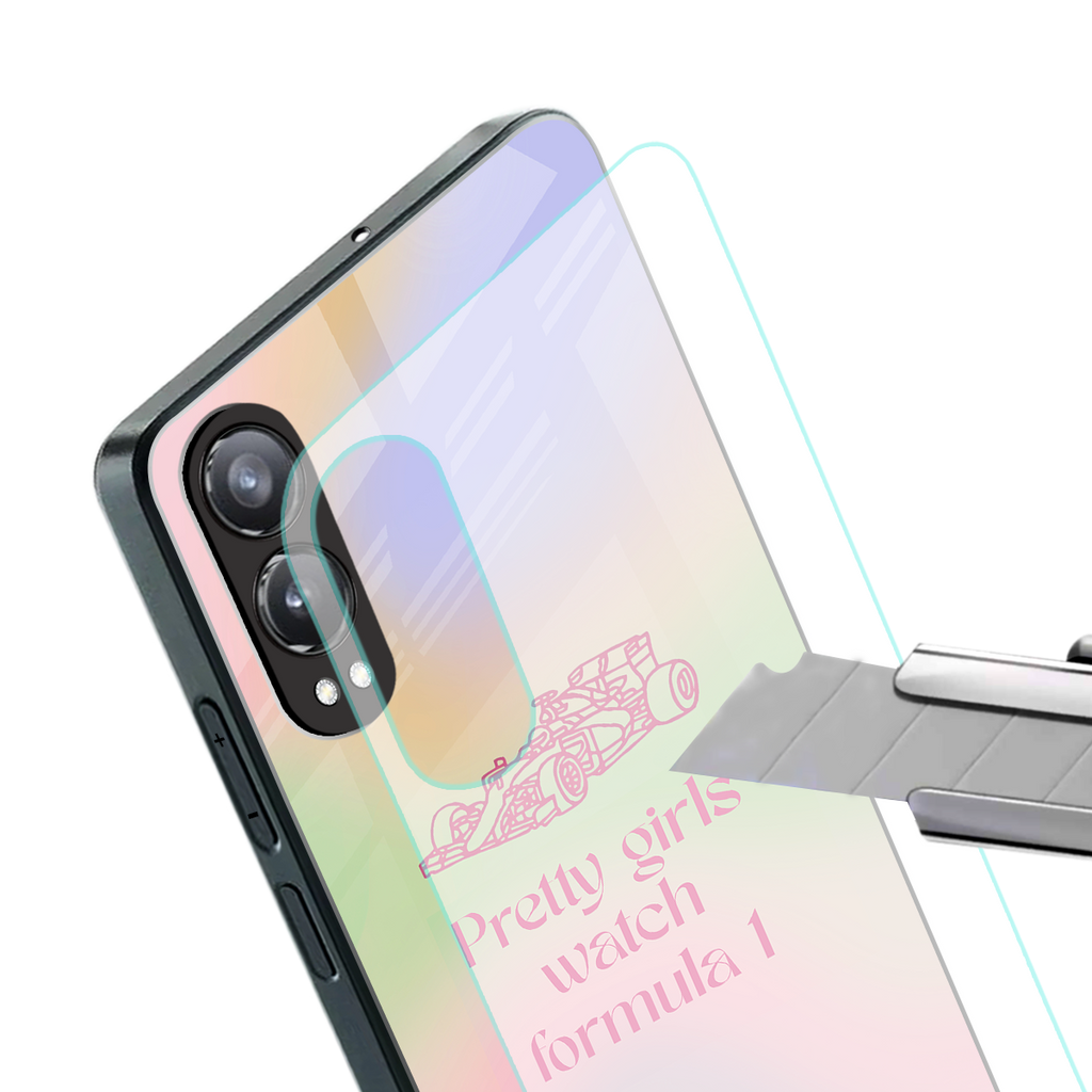 race chic back phone cover | glass case for oneplus nord ce 4 lite