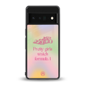 race chic back phone cover | glass case for google pixel 6 pro