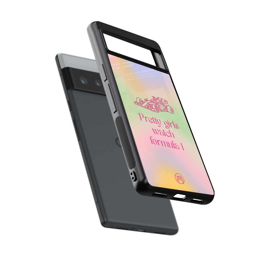 race chic back phone cover | glass case for google pixel 6 pro