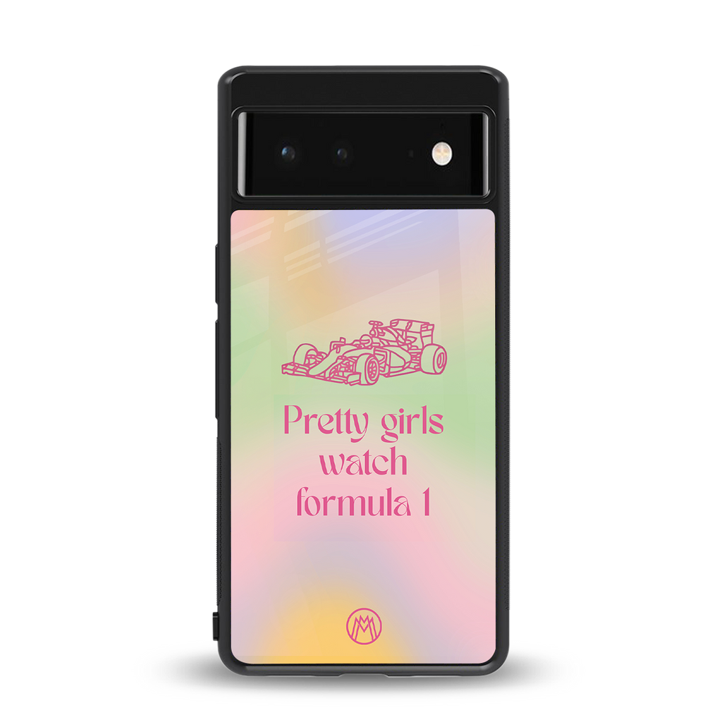 race chic back phone cover | glass case for Google Pixel 6A