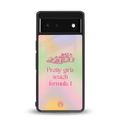 race chic back phone cover | glass case for Google Pixel 6A