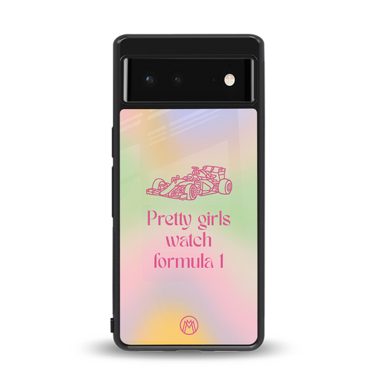 race chic back phone cover | glass case for Google Pixel 6A