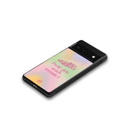 race chic back phone cover | glass case for Google Pixel 6A