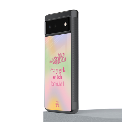 race chic back phone cover | glass case for Google Pixel 6A