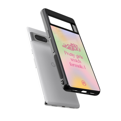 race chic back phone cover | glass case for google pixel 7 pro
