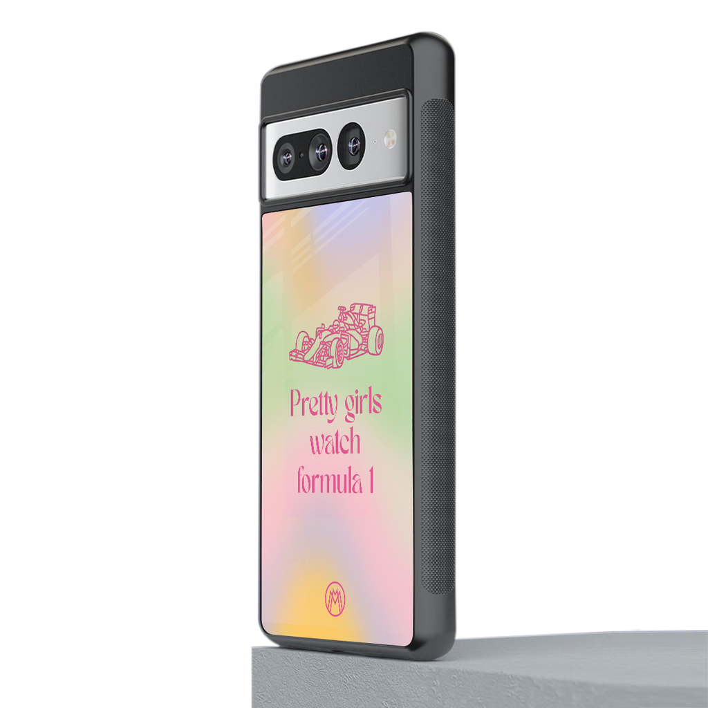 race chic back phone cover | glass case for google pixel 7 pro