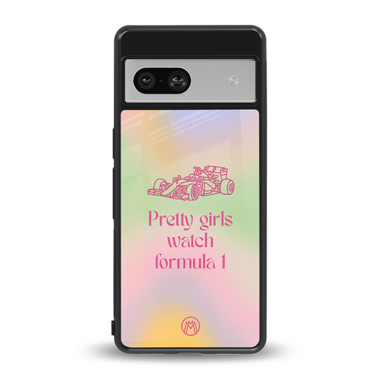 race chic back phone cover | glass case for Google Pixel 7A
