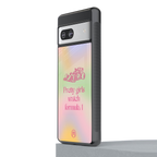 race chic back phone cover | glass case for Google Pixel 7A