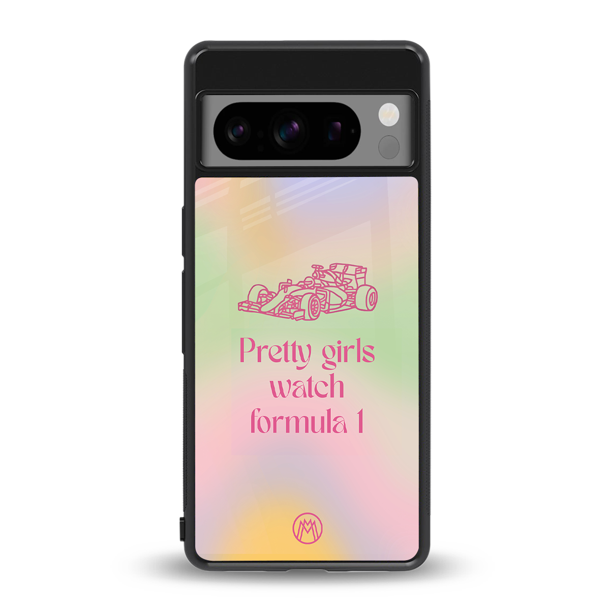 race chic back phone cover | glass case for google pixel 8 pro