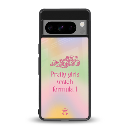 race chic back phone cover | glass case for google pixel 8 pro