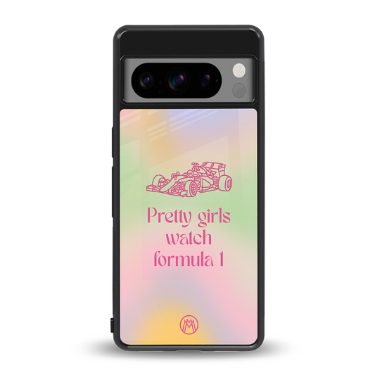 race chic back phone cover | glass case for google pixel 8 pro