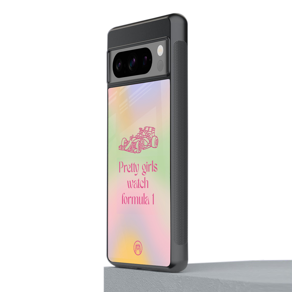 race chic back phone cover | glass case for google pixel 8 pro